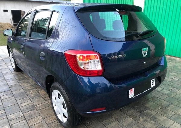 Dacia Sandero cena 21700 przebieg: 95000, rok produkcji 2016 z Siemiatycze małe 211